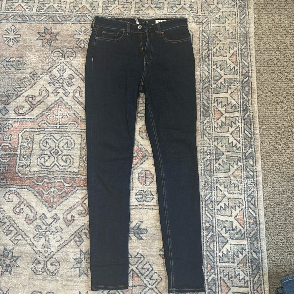 Rag&Bone. High rise slim dark denim size 27